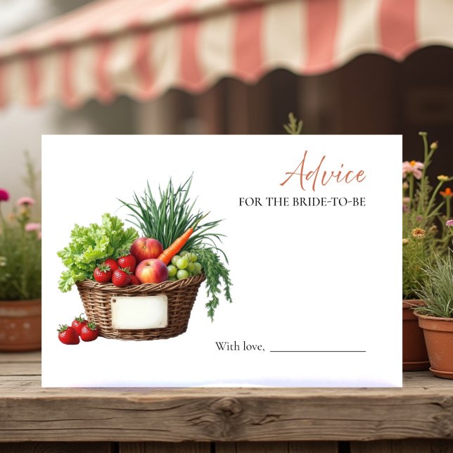 Invitación Off The Market Bridal Shower Advice para la novia (Subido por el creador)