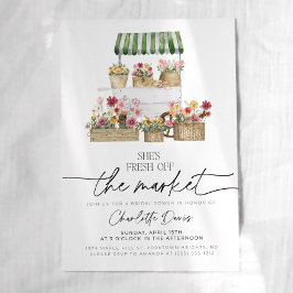 Invitación Off the Market Bridal Shower Invitation farmer