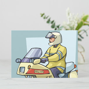 Invitación Oficial de Motocicleta de la Policía Aplicación de