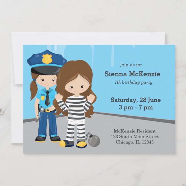 Invitación Oficial de Policía Cuidadoso (Anverso)