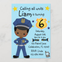 Oficial de policía de niños Cumpleaños