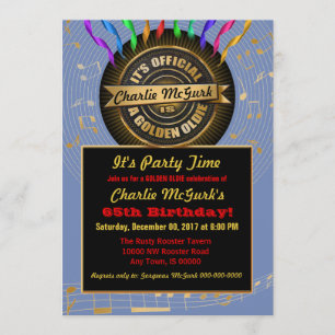 Invitación oficial del partido Golden Oldie