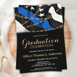 Invitación Oficial delgado de policía de graduación de la Lín