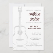 Invitación oficial para asistir al concierto espec