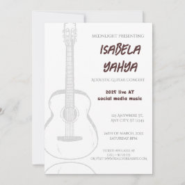 Invitación oficial para asistir al concierto espec