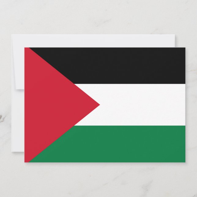 Invitación oficialmente bandera del Estado de Palestina (Anverso)
