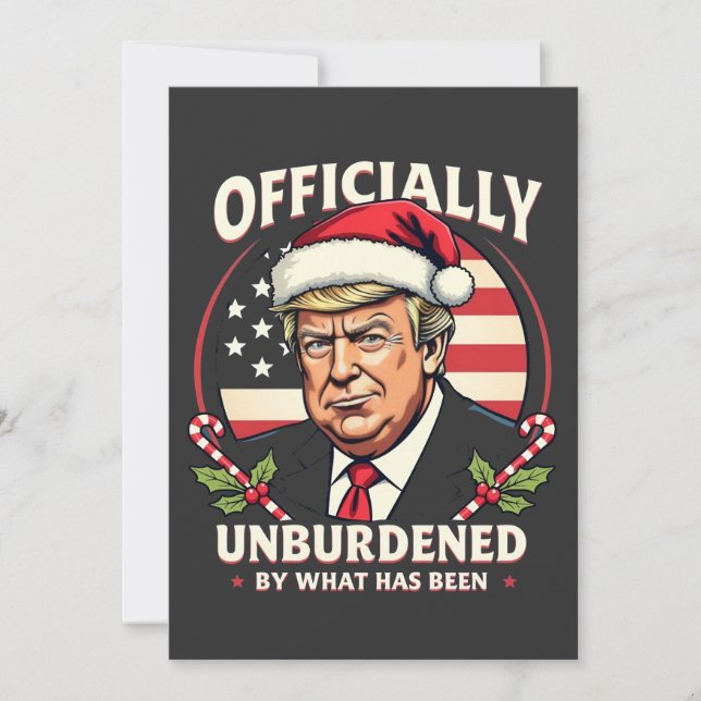 Invitación Oficialmente Desaliviado Por Lo Que Ha Sido Trump  (Anverso)