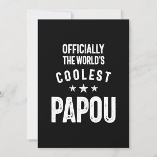 Invitación Oficialmente, el papou más frío del mundo Regalo