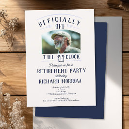 Invitación “Oficialmente Fuera del Reloj” Fiesta de Retiro de