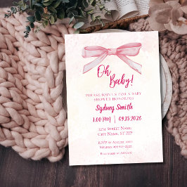Invitación Oh Baby Baby Shower Invitation