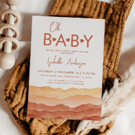 Invitación Oh Baby Boho Baby Shower