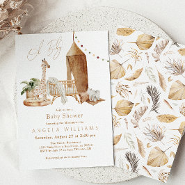 Invitación Oh Baby Boho Gender Neutral Baby Shower