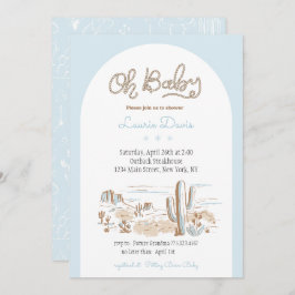 Invitación Oh Baby Cowboy Shower Invitation