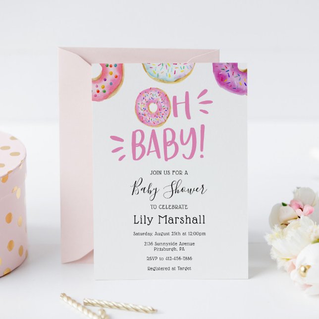 Invitación Oh Baby Donut Baby Shower (Subido por el creador)