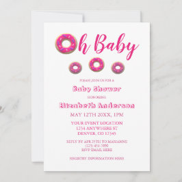 Invitación Oh Baby Donut Baby Shower