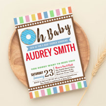 Oh Baby Donut Boy Blue Baby Shower