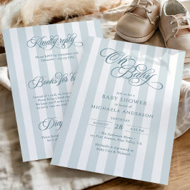 Invitación Oh Baby Elegante Todo En Uno Cumpleaños De Bebe