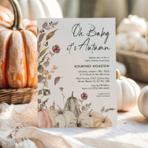 Oh Baby Es Otoño' Baby Shower de Calabaza