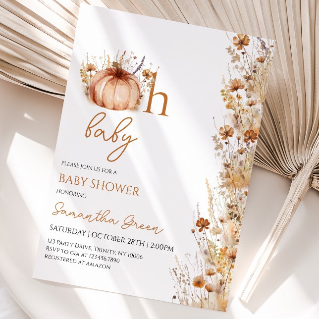 Invitación Oh Baby Fall Baby Shower (Subido por el creador)