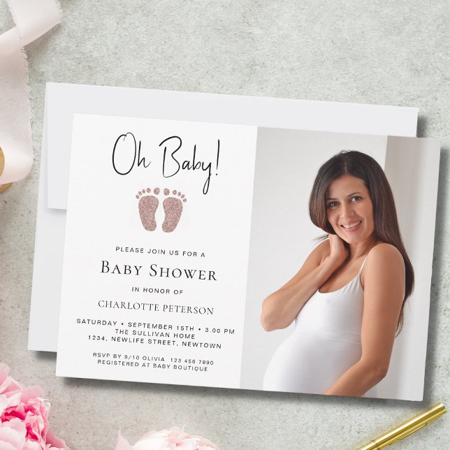 Invitación Oh Baby Girls Baby Shower (Subido por el creador)