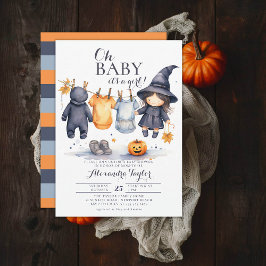 Invitación Oh Baby Halloween Caída Octubre Ducha Chica de Bru