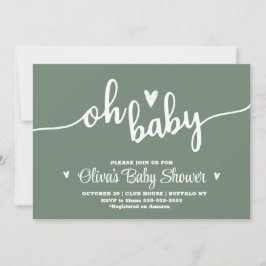Invitación Oh Baby Invitation