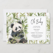 Oh Baby Panda Bear Bamboo Baby Shower