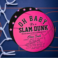 Oh Baby Pink Baloncesto Chica Círculo de Baby Show