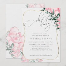 Oh Baby Pink Rose Baby Shower