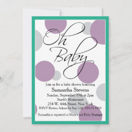Invitación Oh Baby Posh Gender Neutral Baby Shower