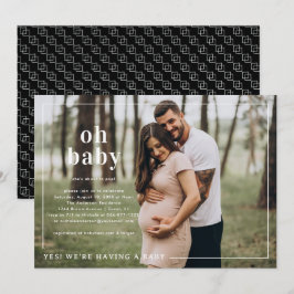 Invitación Oh Baby | Simple Foto Baby Shower