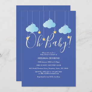 Invitación Oh Baby Twinkle Twinkle Baby Boy Shower / Sprinkle