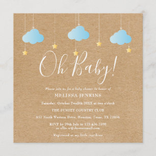 Invitación Oh Baby Twinkle Twinkle Baby Shower / Sprinkle