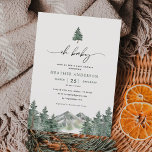 Invitación Oh Baby Wild One Mountain Boy Baby Shower<br><div class="desc">Que La Aventura Empiece La Invitación De Baby Shower De Mountain Boy</div>