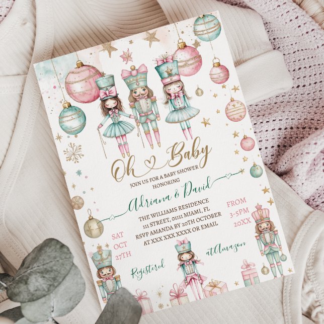 Invitación Oh Baby Winter Navidades Baby Shower (Subido por el creador)
