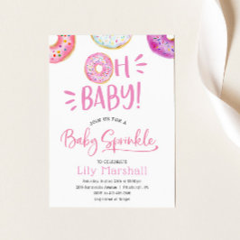 Invitación Oh Bebé Donut Bebé Sprinkle