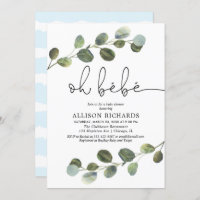 Oh bebe tema francés azul niño blanco negro