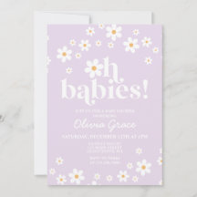 ¡Oh bebés! Daisy lilac Baby Shower