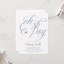 Invitación OH BOY Baby shower