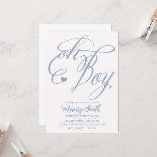 Invitación OH BOY Baby shower