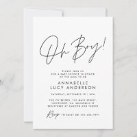 oh Boy baby-showscript creador neutro