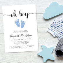 Oh Boy Blue Baby Shower