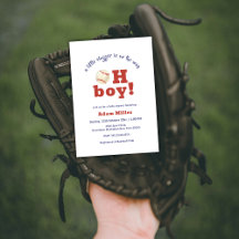Oh Boy Little Slugger Baseball Sport Baby Shower