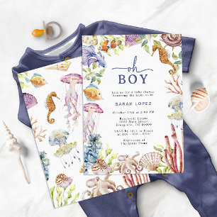 Invitación Oh Boy Shower Invitation