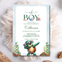 Oh Boy Under the Sea Turtle Baby Shower