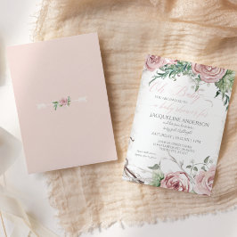 Invitación Oh Chica Baby Shower BOHO Watercolor Flower Crown