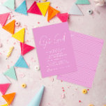 Invitación oh chica bebé guión de ducha brillante rosa elegan<br><div class="desc">oh chica guión de ducha de bebé diseño moderno de invitación de fiesta elegante color crema rosa brillante diseño de fiesta.</div>