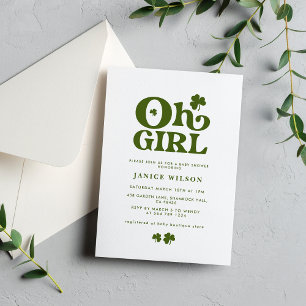 Invitación Oh Chica Charm St. Patrick's Day Baby Shower
