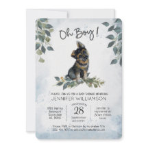 ¡Oh, chico! Baby Shower de perro