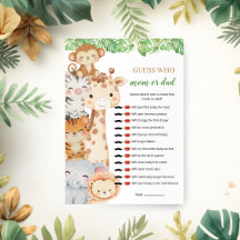 ¡Oh Chico! Safari Baby Shower | ¿Quién Será? ¿Mamá